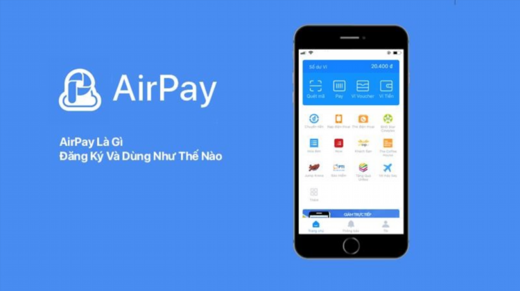 Ví AirPay là một ứng dụng thanh toán di động, được phát triển bởi công ty Hcare, giúp người dùng thực hiện các giao dịch mua sắm, chuyển tiền và thanh toán dịch vụ một cách tiện lợi và an toàn.