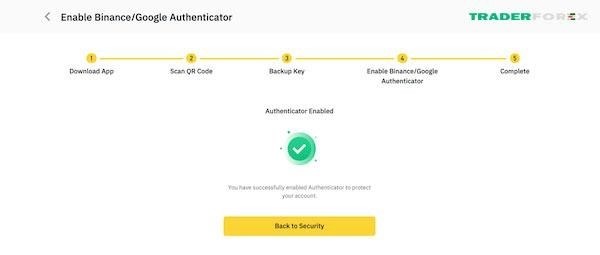 Hoàn tất bật Binance Authenticator để tăng cường bảo mật cho tài khoản giao dịch của bạn trên sàn giao dịch Binance.