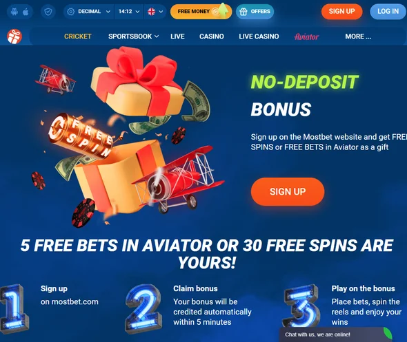 No-Deposit Bonus at Mostbet